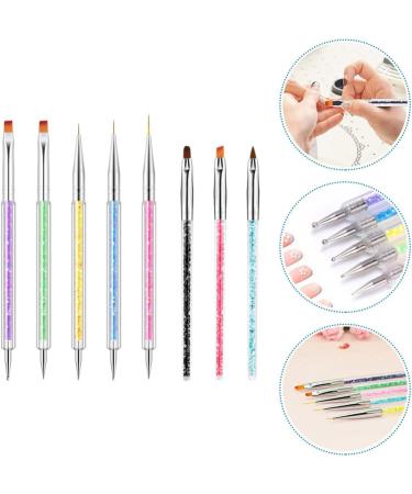 FRCOLOR 3d Nail Gel Sets Nail Pen polly gel nail gel 3d gel Wear- resistant nail painting kits Portable Nail Household Nail Household Dotting abs suite 2- Way Dotting Pens - Buy Online on GoSupps.com