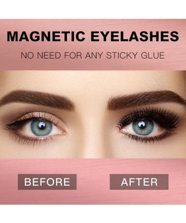 DREWALA Magnetic Eyelashes with Eyeliner Kit - 5 Pairs, 3D Natural Look, Waterproof, Easy to Apply, Reusable, Long Lasting - No Glue Needed False Eyelashes Pack - Buy Online on GoSupps.com
