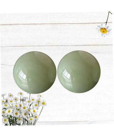 Buy Gatuida Foldable Oven Wind Protection Massage Balls - Jade Stress Relief & Training Globe - Green & White - Perfect for Relaxation - Buy Online on GoSupps.com