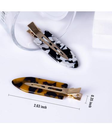 Cptots 12PCS No Bend Hair Clips | Creaseless Acrylic Resin Clips for Makeup & Styling | Hair Barrettes for Women - Style04 - Buy Online on GoSupps.com