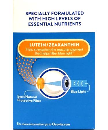 Bausch + Lomb Ocuvite Blue Light Lutein 25mg Lutein & Zeaxanthin Supplement 30 Softgels (Pack of 2) - Buy Online on GoSupps.com
