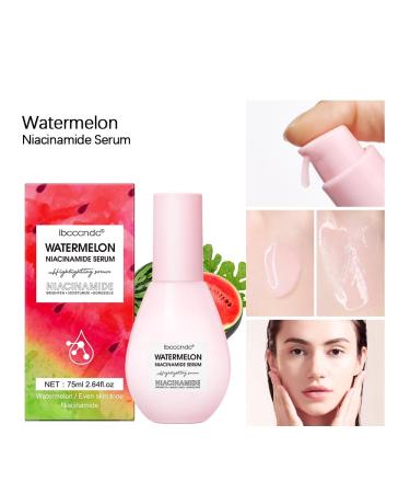 Watermelon Niacinamide Hydrating Serum - Moisturizing & Brightening Makeup Primer | Lightweight Facial Serum for Flawless Foundation - Buy Online on GoSupps.com