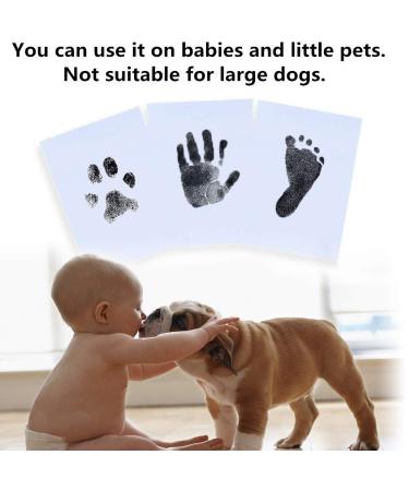 Baby Inkless Footprint & Handprint Kit - 2 Pack Medium Size M | Pet Paw Print Kit | Black Ink Pads - Buy Online on GoSupps.com