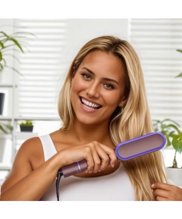 Hair Straightener Brush - Fast Heating 5 Temp Settings Anti-Scald | Ideal for Home & Travel - Buy Online on GoSupps.com