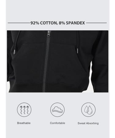 GRAMVAL Women's Black Active Workout Hooded Jacket - Medium - Buy Online on GoSupps.com