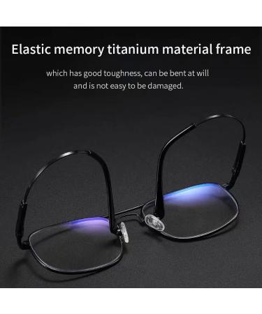 Lanlang Reading Glasses for Men & Women - Flex Memory Titanium Blue Light Filter Anti-Blue High Transparency 0-4 Diopters - Buy Online on GoSupps.com