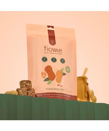 Fiome Fiber Bites - 5g Daily Fiber Supplement - Supports Regularity Digestion and Gut Health - All Natural Ingredients Peanut Butter Flavor 30 Servings - Buy Online on GoSupps.com