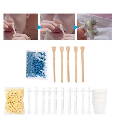 Nasal Hair Removal Wax Kit | 140g Nose Wax Set for Men & Women | Painless Hair Removal with 15 Applicator Pens - Buy Online on GoSupps.com