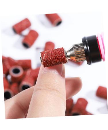 Housoutil Manicure Tools Professional Faux Nails Nail Care Tools Nail+polish Nail Balm Nail Drill Sanding Ring Durable Nail Tool Replaceable Abrasive Belt Polisher Grinding Ring Sand Circle medium Brown - Buy Online on GoSupps.com
