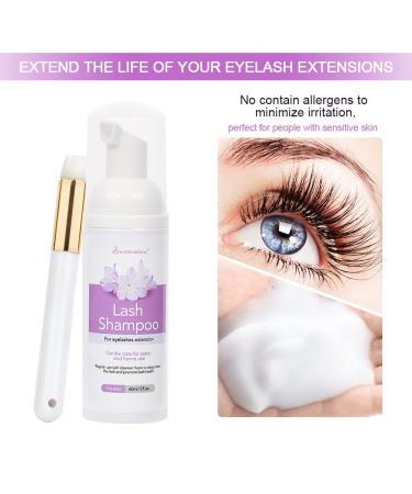 Eyelash Shampoo for Extensions | 60ml Foam Cleaner | Freesia Scent | Salon & Home Use - Buy Online on GoSupps.com
