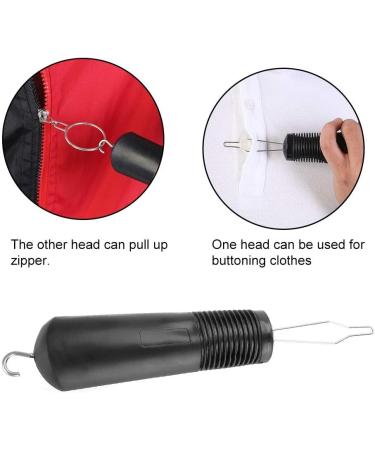 Nikou Button Hook and Zipper Pull Helper - Dressing Aid Tool with Ribbed Grip - Buy Online on GoSupps.com
