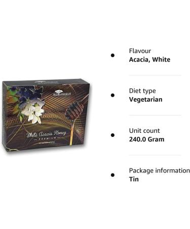 Premium Acacia Honey Sticks - Straight from the hive - Great Taste Pure and Natural Honey from Romania 20 portions x 12g 240g - Buy Online on GoSupps.com