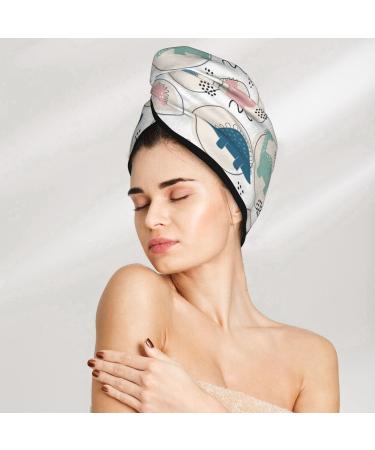 Quick-Dry Hair Towel Wrap with Button - Cute Dinosaur Turban for Effortless Drying - Buy Online on GoSupps.com