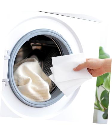 CLISPEED 144 Sheets Color Paper Laundry Paper Washing Paper Clothes Wash and Care White Whitex3pcs 28*11CMx3pcs - Buy Online on GoSupps.com