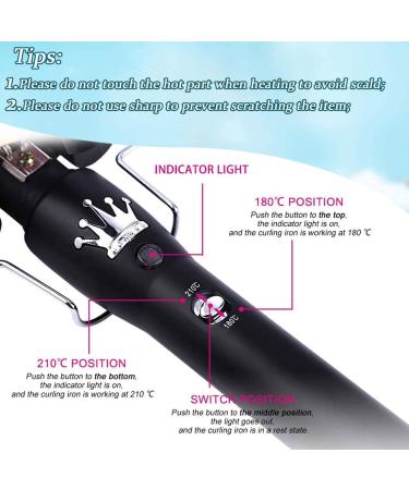 Aibeau Triple Barrel Curling Iron - Tourmaline Ceramic Waver for All Hair Types | Digital Temp Display (Black Gold) - Buy Online on GoSupps.com