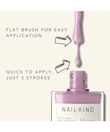 NAILKIND Mauve Lilac Nail Polish - Vegan & Cruelty-Free - Long-Lasting Chip Resistant Formula - 8ml - Buy Online on GoSupps.com