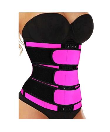 HKDYWTNB Back Brace Lumbar Support Lumbar Brace Waist Trainer Shaperwear Tummy Control Slimming Fat Burning Waist Belt Large Pink