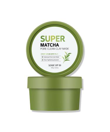 SOME BY MI Super Matcha Pore Clean Clay Mask / 3.52Oz  100g / Made from Match Water for Sensitive Skin / Exfoliating and Moisturizing Effect / Soft Clay Texture and Gentle Exfoliation BHA / Sebum and Pore Care / Facial S...