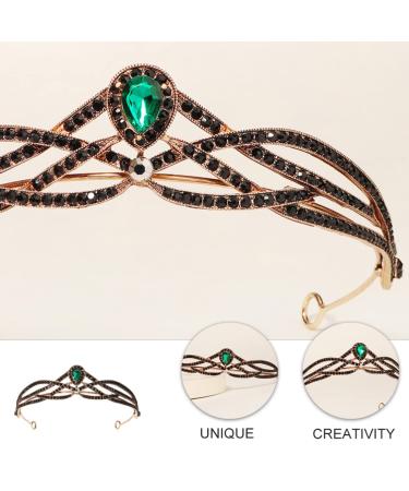 Beaupretty Princess Bride Baroque Headband - Emerald Crystal Tiara for Wedding and Halloween - Buy Online on GoSupps.com