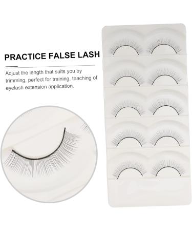 FOMIYES 5 Pairs Fake eyelashes soft thick lashes reusable black eyelash adhesives false eyelashes lash extensions supplies handmade eye lashes soft light fake lash Model artificial fiber - Buy Online on GoSupps.com