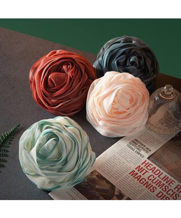 4pcs Rose Bath Ball Sponges for Women | Exfoliating Loofah & Shower Balls | Reusable Bath Accessories - Buy Online on GoSupps.com