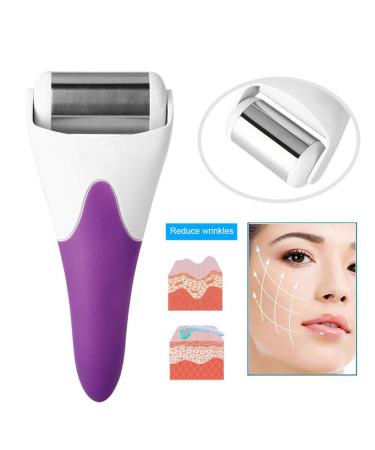 Handheld Ice Roller for Face Massage - Cold Compress Anti-Aging Beauty Tool for Wrinkle Prevention and Skin Firming (Purple) - Buy Online on GoSupps.com