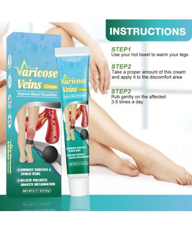 Buy Lichengtai Varicose Veins Cream - 3PCs Spider Vein Treatment for Clearer Legs | Fast International Shipping - Buy Online on GoSupps.com
