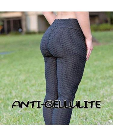 AGROSTE Women's High Waist Yoga Pants | Tummy Control Workout Leggings | Butt Lifting Textured Booty Tights | 3X-Large (Black) - Buy Online on GoSupps.com