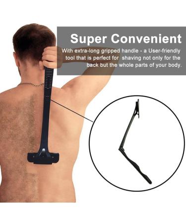 Foreverup Back Razor for Men - 5 Blade Foldable Back Hair Remover | Effective Dry & Wet Shaving - Buy Online on GoSupps.com
