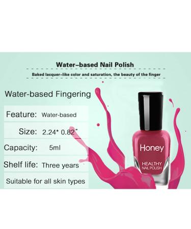 Tophany Non Toxic Nail Polish Set - Fast Dry, Easy Peel Off, Eco Friendly & Organic Water Based (18 Bottles) - Women Teens - Set-2 - Buy Online on GoSupps.com