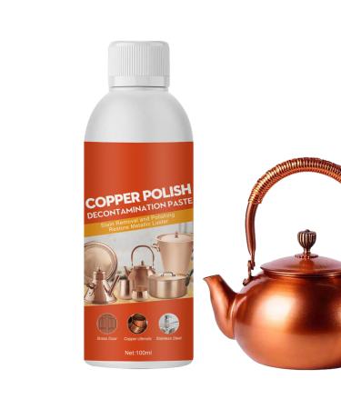 Copper Polish Paste | Copper Cleaner for Sink Gently - Rust Removal for Metal 100 Ml Cleans Without Scratching for Kitchen Accessories Jewelry Watches Instruments for Brass Hondony