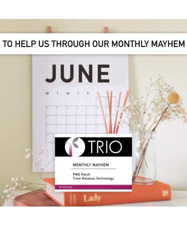 Trio Monthly Mayhem Patches - PMS Relief & Cramp Defense Supplements - Buy Online on GoSupps.com