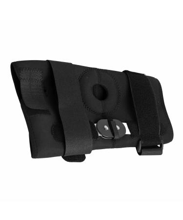 Buy SUNGOOYUE Knee Brace with Hinge Adjustable Compression Support Sleeve for Hiking Running & Fitness | Prevent ACL & LCL Injuries - Black - Buy Online on GoSupps.com