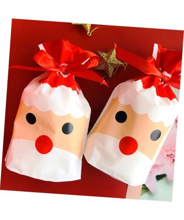 Zerodeko 150 Pcs Christmas Food Bag Santa Bag Christmas Candy Bag Christmas Bag Biscuit Plastic - Buy Online on GoSupps.com