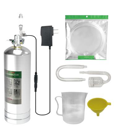 MagTool 2.5-4L Aquarium CO2 Generator System Carbon Dioxide Reactor Kit with Regulator and Needle Valve 4L with Solenoid