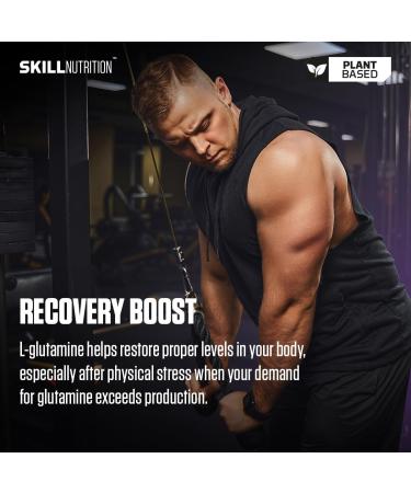  SKILL NUTRITION Glutamine Powder Unflavoured - 500g - Buy Online on GoSupps.com