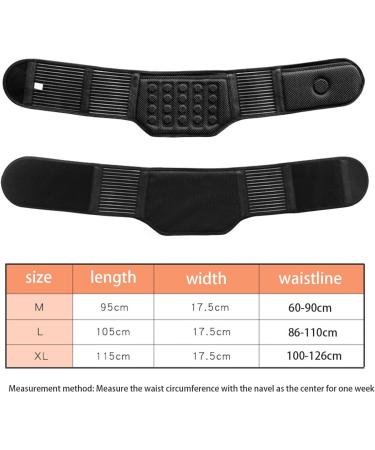 XWSM Self-Heated Lumbar Support Belt for Men & Women | 21 Magnetic Tourmaline Heating | Black L/Large Waist Trainer & Back Support - Buy Online on GoSupps.com