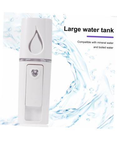 Ipetboom 1pc Steamer Portable Facial Hunidifier Carpet Spots Nano Mist Sprayer Spray Meter Steamboat Cosmetic 10.5*3cm White - Buy Online on GoSupps.com