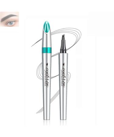 Blapee Eyebrow Pencil Blapee Waterproof Makeup Eyebrow Pen Blapee Eyebrow Microblading Pen Micro 4 Point Brow Pen (04#)