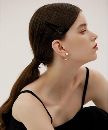 DAZISEN 24 Pieces Snap Hair Clips Women'S Anti-Slip Styling Accessories Hairpins For Hairdressing Salon Supplies Rose Gold - Buy Online on GoSupps.com