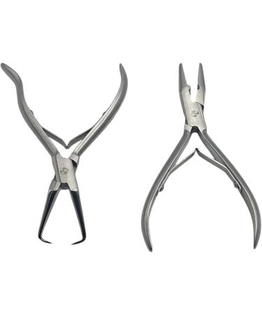 5 PC MIRACLE Microlink Hair Extension Pliers Set Beading Tools Kit for Hair Extensions with Beads Closer & Remover Tool - Buy Online on GoSupps.com