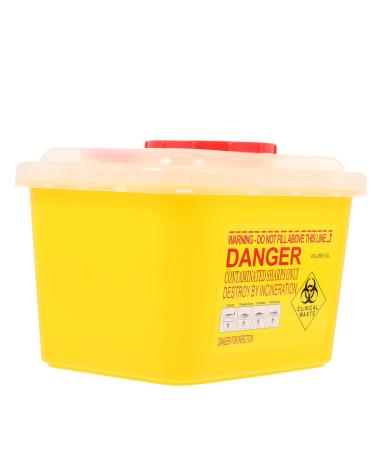 Lalafina recycling box container for sharp needles of small portable container Storage box Broken blades Razor blades Bank box for waste blades ABS storage box thicken