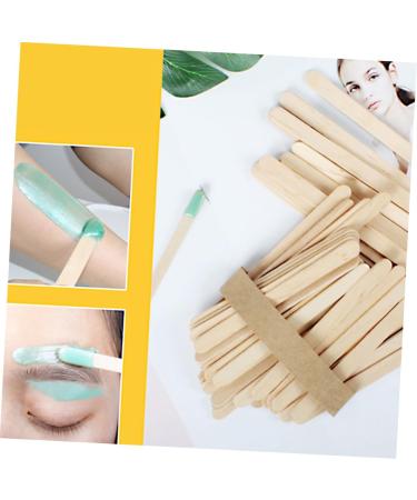 Mikinona Spatula Wax - 150 Wooden Waxing Spatulas for Cosmetic Use - Perfect for Professional & At-Home Treatments - Buy Online on GoSupps.com