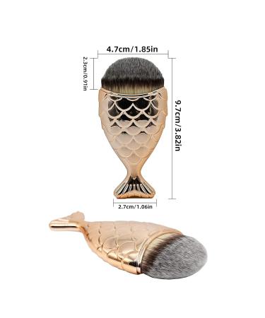 Dolovemk Makeup Sponge Mixer Set - 5 PCs Latex-Free Beauty Eggs & Mermaid Foundation Brush for Smooth Application - Buy Online on GoSupps.com
