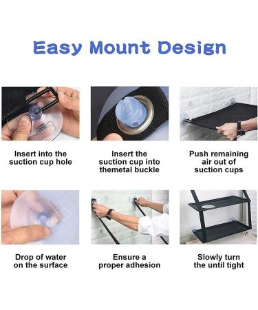Cat Window Perch - Double Cat Hammock Seat for Large Cats | Durable & Safe Window Mounted Cat Bed | Space Saving Design | 6 Suction Cups | Suitable for Large & Small Cats - Buy Online on GoSupps.com