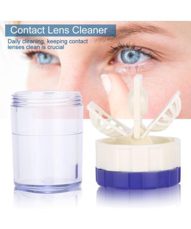 Sclera Contact Lens Case Plastic Contact Lens Cleaning Lenses Case Barrel Shaped Contact Lens Cleaning Container Fashion Manually Cleaner Washer for Everyday Use - Buy Online on GoSupps.com