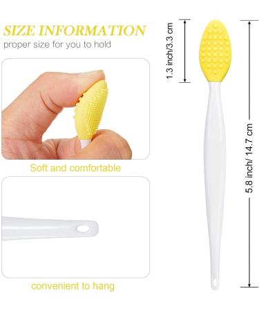Silicone Exfoliating Lip Brush | Double-sided Soft Lip Brush for Smoother Skin and Fuller Lips | Beauty Tool in 6 Colors - Buy Online on GoSupps.com