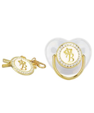Buy Golden Silicone Baby Pacifier with Rhinestone Nipple - Perfect for Bathing | International Shipping - Buy Online on GoSupps.com