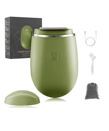 Electric Lady Shaver Update Rechargeable Cordless Womens Razor Bikini Trimmer for Women Legs Underarms Pubic Hair Painless Body Hair Remover Female Shaver with Wet and Dry Use- Washable Head B-green - Buy Online on GoSupps.com