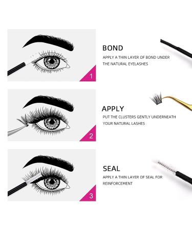 Eyelash Bond and Seal Glue 10ml - Long Lasting Waterproof Lash Glue for Cluster Extensions | YUANZHIJIE - Buy Online on GoSupps.com